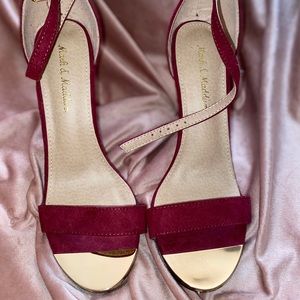 Burgundy pumps